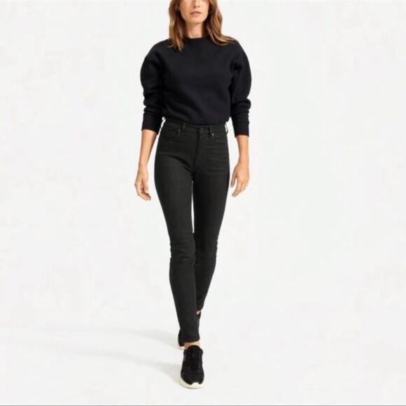 Everlane Black Ankle Skinny Jeans Size 26 Denim Casual - Picture 1 of 10